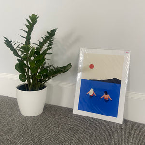 ★CLEARANCE★ Cold Swim Takapuna Unframed A3 Print