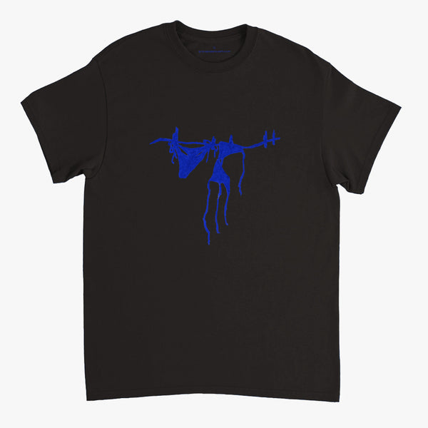 'Blue Bikini' Black Classic Tee by Grace Popplewell