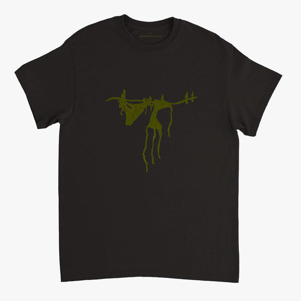 'Olive Bikini' Black Classic Tee by Grace Popplewell