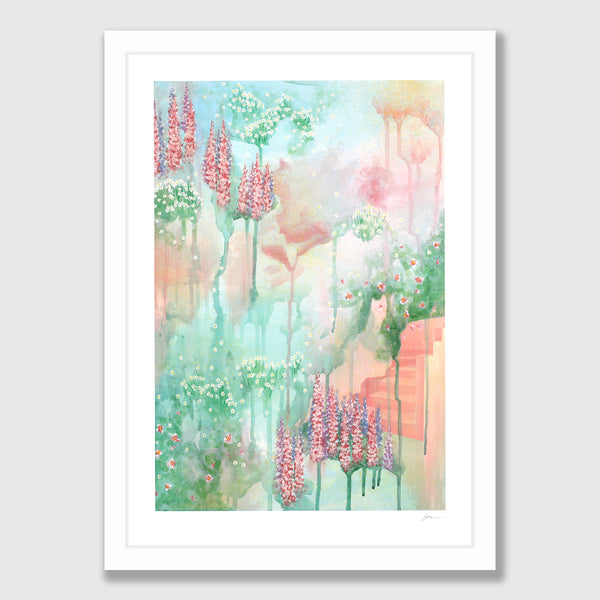 Garden Stairs Print by Grace Popplewell