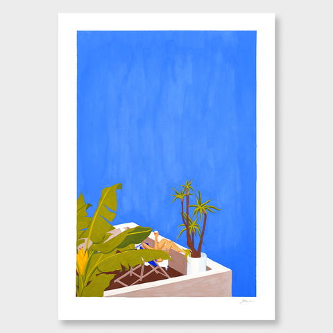 Permanent Vacation Art Print by Grace Popplewell
